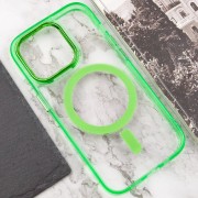 Чохол TPU Iris with MagSafe для Apple iPhone 14 Pro (6.1"), Салатовий