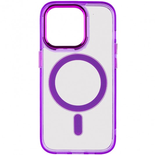 Чехол TPU Iris with MagSafe для Apple iPhone 14 Pro (6.1") Фиолетовый