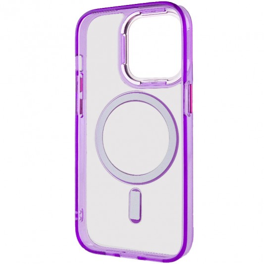 Чехол TPU Iris with MagSafe для Apple iPhone 14 Pro (6.1") Фиолетовый - изображение 3