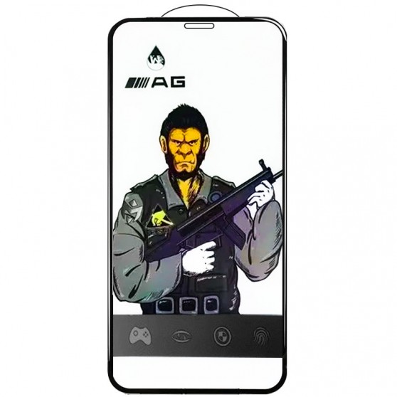Захисне скло 5D Anti-static Matte (тех.пак) для Apple iPhone 11 Pro / X / XS (5.8") Чорний