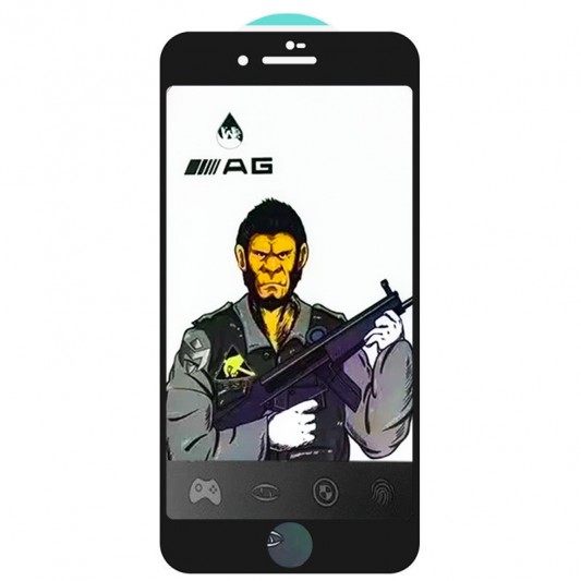Захисне скло 5D Anti-static Matte (тех.пак) для Apple iPhone 7 / 8 (4.7") Чорний