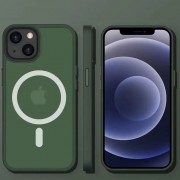 TPU+PC чохол Metal Buttons with MagSafe Colorful для Apple iPhone 13 (6.1"), Зелений