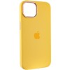 Чохол Silicone Case Metal Buttons (AA) для Apple iPhone 12 Pro / 12 (6.1"), Жовтий / Sunglow