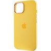 Чохол Silicone Case Metal Buttons (AA) для Apple iPhone 12 Pro / 12 (6.1"), Жовтий / Sunglow
