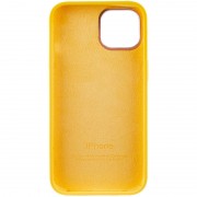 Чехол Silicone Case Metal Buttons (AA) для Apple iPhone 12 Pro/12 (6.1"), Желтый / Sunglow