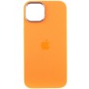 Чохол Silicone Case Metal Buttons (AA) для Apple iPhone 12 Pro / 12 (6.1"), Помаранчевий / Marigold