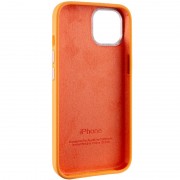Чехол Silicone Case Metal Buttons (AA) для Apple iPhone 12 Pro/12 (6.1"), Оранжевый / Marigold