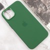 Чехол Silicone Case Metal Buttons (AA) для Apple iPhone 12 Pro Max (6.7"), Зеленый / Clover