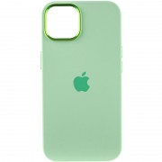 Чохол Silicone Case Metal Buttons (AA) для Apple iPhone 12 Pro Max (6.7"), Зелений / Pistachio