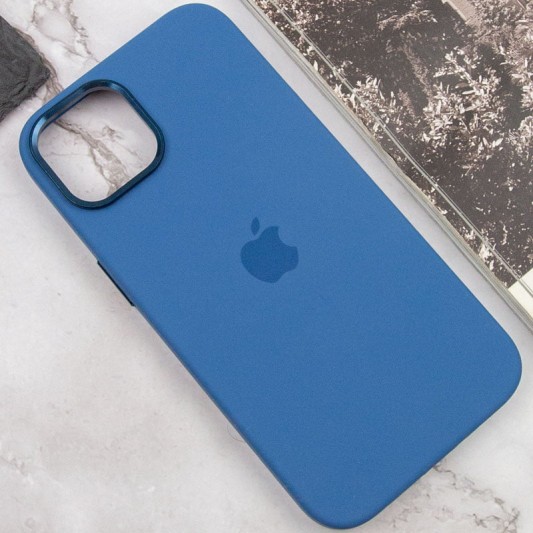 Чохол Silicone Case Metal Buttons (AA) для Apple iPhone 12 Pro Max (6.7") Синій / Blue Jay - зображення 6 
