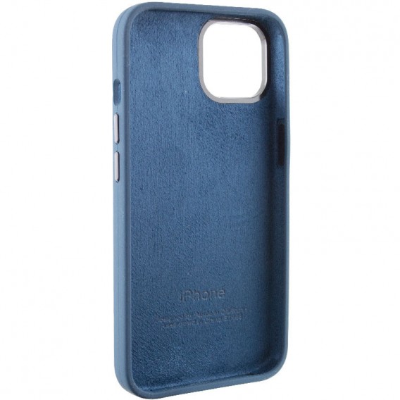 Чехол Silicone Case Metal Buttons (AA) для Apple iPhone 12 Pro Max (6.7"), Синий / StromBlue