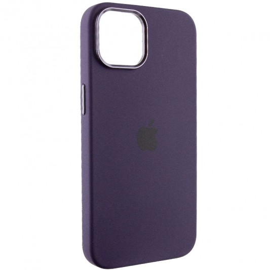 Чохол Silicone Case Metal Buttons (AA) для Apple iPhone 12 Pro Max (6.7") Фіолетовий / Elderberry