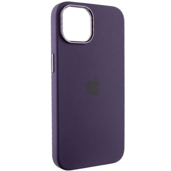 Чохол Silicone Case Metal Buttons (AA) для Apple iPhone 12 Pro Max (6.7"), Фіолетовий / Elderberry