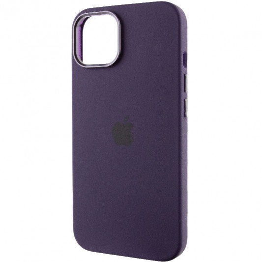 Чохол Silicone Case Metal Buttons (AA) для Apple iPhone 12 Pro Max (6.7") Фіолетовий / Elderberry - зображення 2 