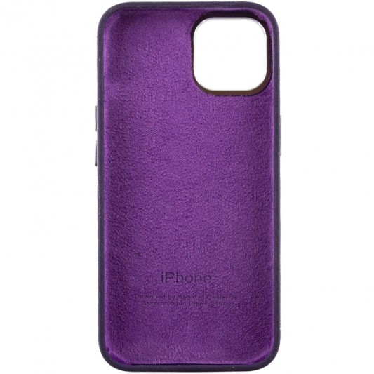 Чохол Silicone Case Metal Buttons (AA) для Apple iPhone 12 Pro Max (6.7") Фіолетовий / Elderberry - зображення 3 