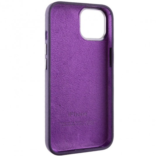 Чохол Silicone Case Metal Buttons (AA) для Apple iPhone 12 Pro Max (6.7") Фіолетовий / Elderberry - зображення 5 