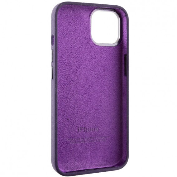 Чохол Silicone Case Metal Buttons (AA) для Apple iPhone 12 Pro Max (6.7"), Фіолетовий / Elderberry