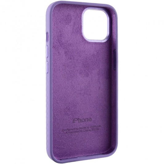 Чохол Silicone Case Metal Buttons (AA) для Apple iPhone 12 Pro Max (6.7") Фіолетовий / Iris - зображення 5 