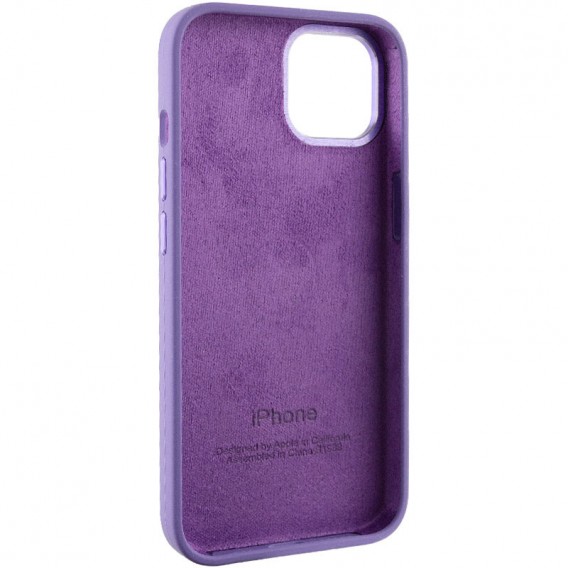 Чохол Silicone Case Metal Buttons (AA) для Apple iPhone 12 Pro Max (6.7"), Фіолетовий / Iris