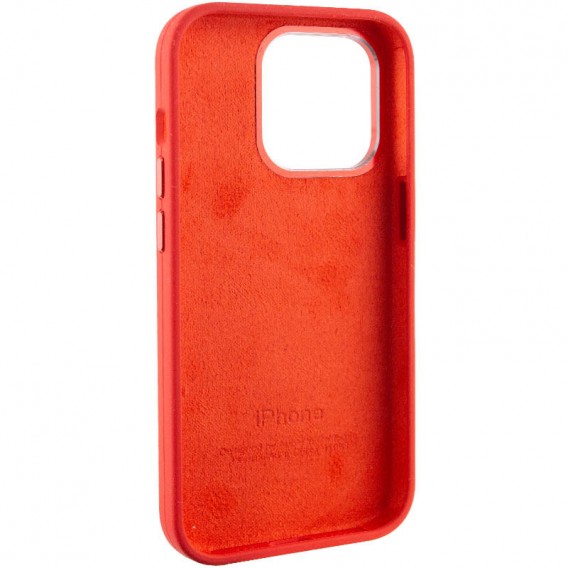 Чехол Silicone Case Metal Buttons (AA) для Apple iPhone 13 Pro (6.1"), Красный / Red