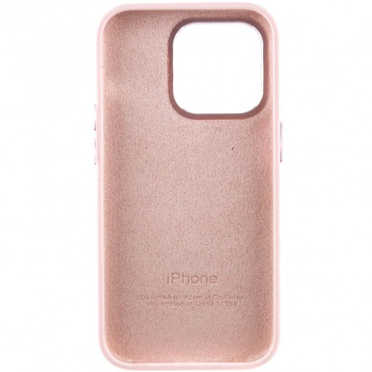 Чехол Silicone Case Metal Buttons (AA) для Apple iPhone 13 Pro (6.1") Розовый / Chalk Pink - изображение 3