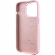 Чехол для iPhone 13 Pro - Silicone Case Metal Buttons (AA), Розовый / Chalk Pink