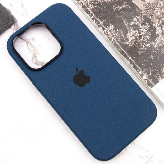 Чохол Silicone Case Metal Buttons (AA) для Apple iPhone 13 Pro (6.1"), Синій / StromBlue