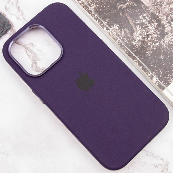 Чехол Silicone Case Metal Buttons (AA) для Apple iPhone 13 Pro (6.1"), Фиолетовый / Elderberry