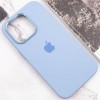 Чохол Silicone Case Metal Buttons (AA) для Apple iPhone 13 Pro Max (6.7"), Блакитний / Blue Fog