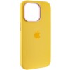 Чехол Silicone Case Metal Buttons (AA) для Apple iPhone 13 Pro Max (6.7"), Желтый / Sunglow
