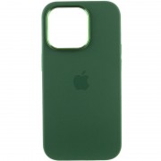 Чехол Silicone Case Metal Buttons (AA) для Apple iPhone 13 Pro Max (6.7"), Зеленый / Clover