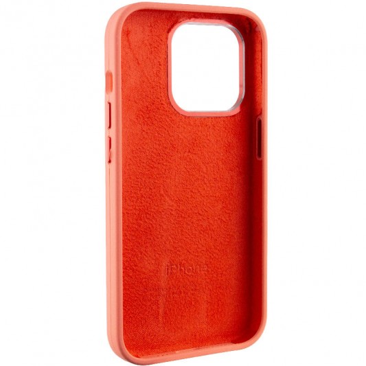 Чехол Silicone Case Metal Buttons (AA) для Apple iPhone 13 Pro Max (6.7") Розовый / Pink Pomelo - изображение 5