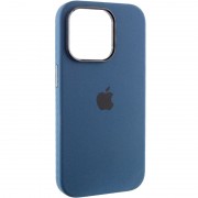 Чехол Silicone Case Metal Buttons (AA) для Apple iPhone 13 Pro Max (6.7") Синий / StromBlue