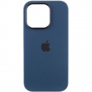 Чехол Silicone Case Metal Buttons (AA) для Apple iPhone 13 Pro Max (6.7"), Синий / StromBlue