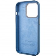 Чехол Silicone Case Metal Buttons (AA) для Apple iPhone 13 Pro Max (6.7"), Синий / StromBlue