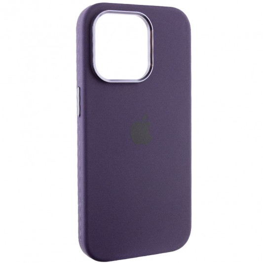 Чехол Silicone Case Metal Buttons (AA) для Apple iPhone 13 Pro Max (6.7") Фиолетовый / Elderberry