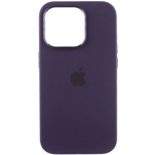 Чехол Silicone Case Metal Buttons (AA) для Apple iPhone 13 Pro Max (6.7") Фиолетовый / Elderberry - изображение 1
