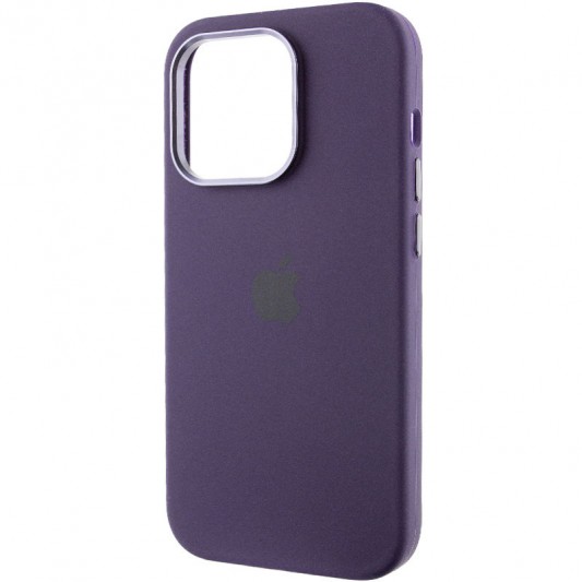 Чехол Silicone Case Metal Buttons (AA) для Apple iPhone 13 Pro Max (6.7") Фиолетовый / Elderberry - изображение 2