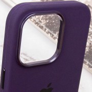 Чехол Silicone Case Metal Buttons (AA) для Apple iPhone 13 Pro Max (6.7"), Фиолетовый / Elderberry
