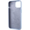 Чохол Silicone Case Metal Buttons (AA) для Apple iPhone 14 (6.1"), Блакитний / Blue Fog