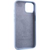 Чохол Silicone Case Metal Buttons (AA) для Apple iPhone 14 (6.1"), Блакитний / Blue Fog