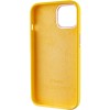 Чохол Silicone Case Metal Buttons (AA) для Apple iPhone 14 (6.1"), Жовтий / Sunglow