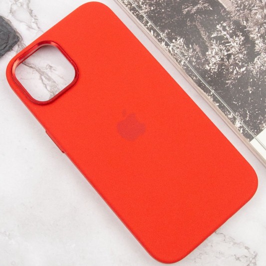 Чехол Silicone Case Metal Buttons (AA) для Apple iPhone 14 (6.1") Красный / Red - изображение 6