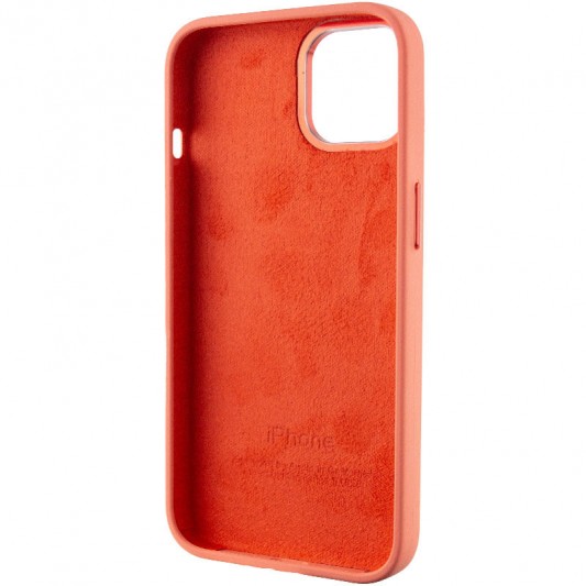 Чехол Silicone Case Metal Buttons (AA) для Apple iPhone 14 (6.1") Розовый / Pink Pomelo - изображение 3