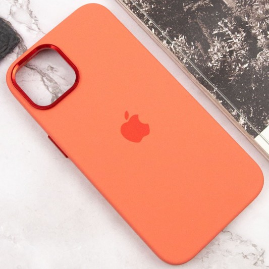 Чехол Silicone Case Metal Buttons (AA) для Apple iPhone 14 (6.1") Розовый / Pink Pomelo - изображение 6