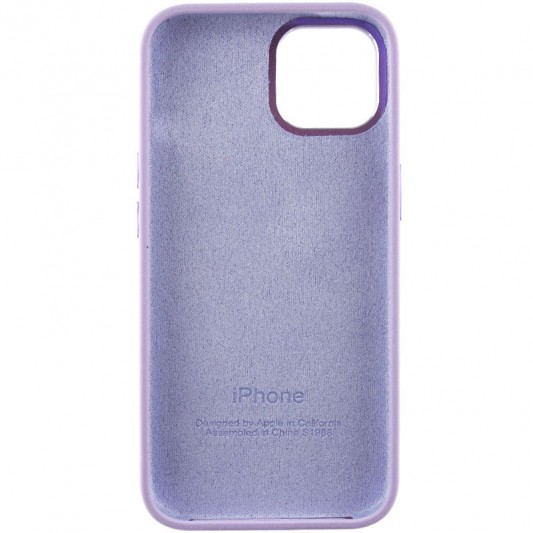 Чехол Silicone Case Metal Buttons (AA) для Apple iPhone 14 (6.1") Сиреневый / Lilac - изображение 3