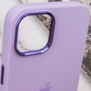 Чехол Silicone Case Metal Buttons (AA) для Apple iPhone 14 (6.1"), Сиреневый / Lilac