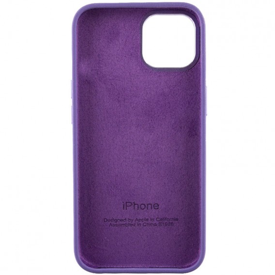 Чохол Silicone Case Metal Buttons (AA) для Apple iPhone 14 (6.1"), Фіолетовий / Iris