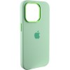 Чохол Silicone Case Metal Buttons (AA) для Apple iPhone 14 Pro (6.1"), Зелений / Pistachio