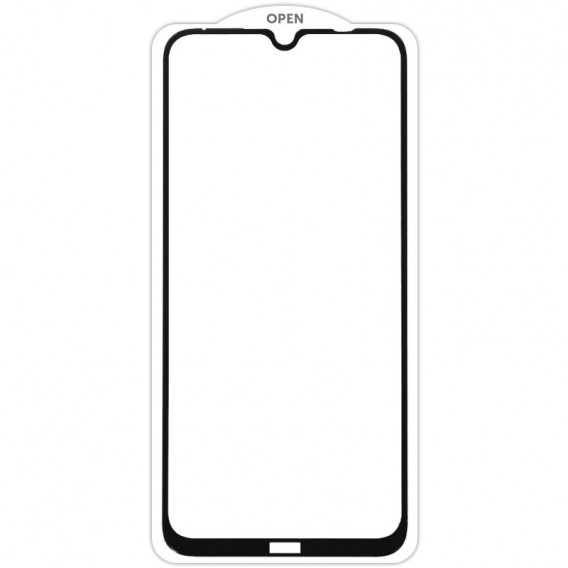 Захисне скло SKLO 5D (тех.пак) для Xiaomi Redmi Note 8 / Note 8 2021, Чорний / Белая підкладка